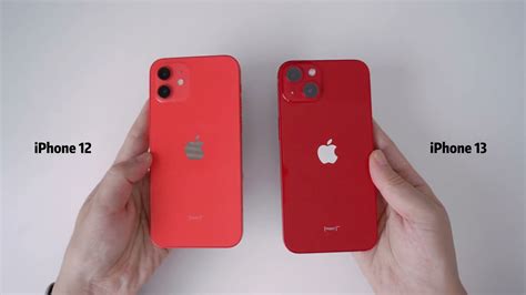 Iphone 13 Product Red Unboxing Compare To Iphone 12 Product Red Apple