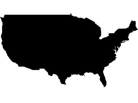 Clipart Usa Map Silhouette Images And Photos Finder