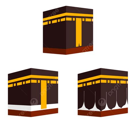 Ilustración Kaaba Hajj Y Umarah Colección Png Kaaba Templo Hayy Png