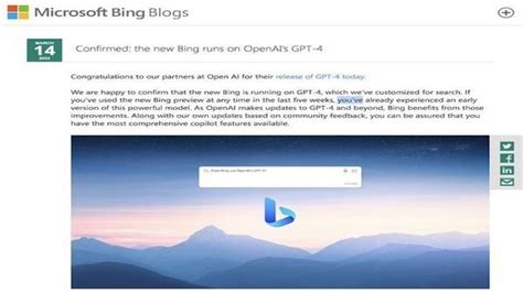 Microsoft、「新しいbing」のaiエンジンがgpt 4ベースと発表│pc便利情報まとめ