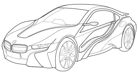 Dibujo De 2015 Bmw I8 Para Colorear Dibujos Para Colorear Imprimir