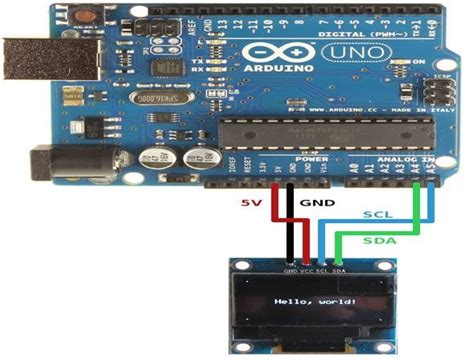 Oled Display Ssd1306 Pinout Interfacing With Arduino Applications