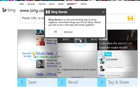 Bing Launches Bing Saves Save And Organize Content Found Through