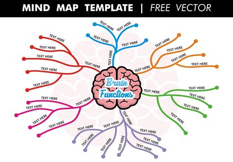 Mind Map Template Vector 114542 Vector Art At Vecteezy