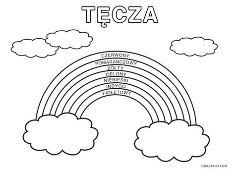 Kolorowanki Tęcza Darmowe Do Druku