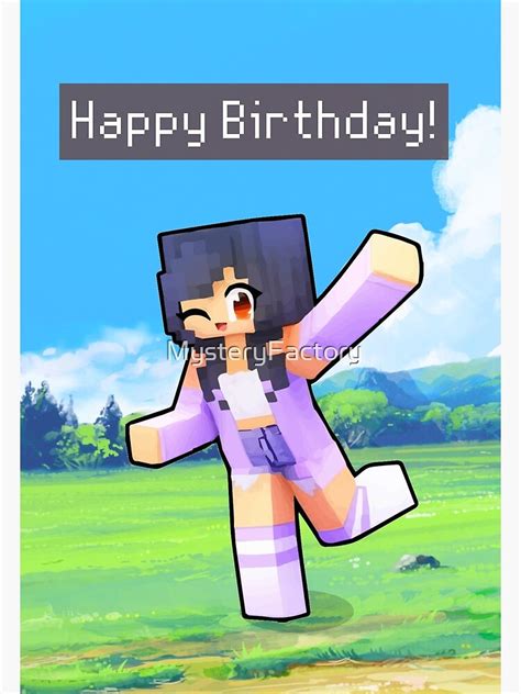 Aphmau Birthday Card Happy Birthday T Canvas Print For Sale By