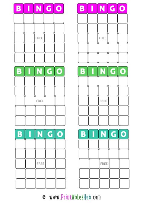 Free Printable Bingo Cards 1 75 Pdf With Blank Template Printables Hub