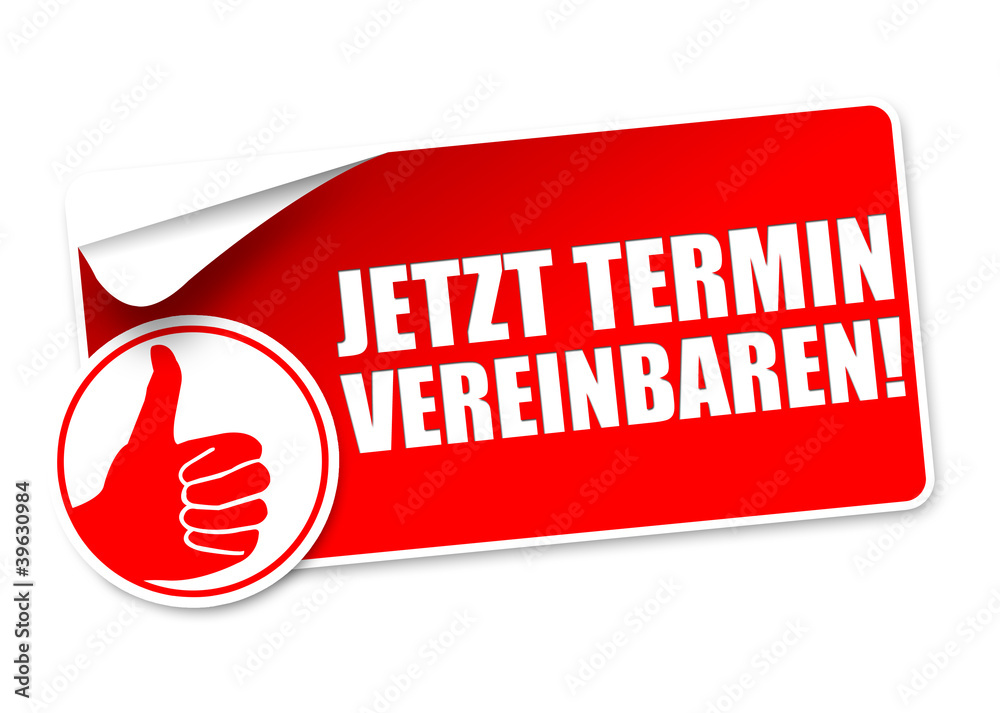 Jetzt Termin vereinbaren! Button, Icon