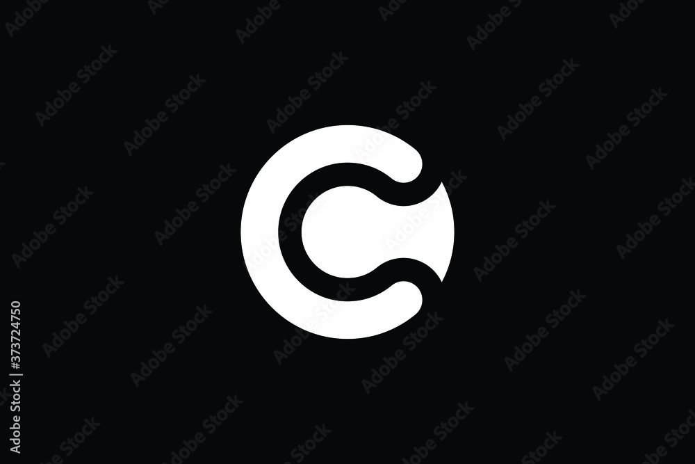 Minimal Innovative Initial CO logo and OC logo. Letter C CO OC creative elegant Monogram. Premium Business logo icon. White color on black background