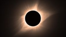 The moon blocks the sun in the 2017 total eclipse