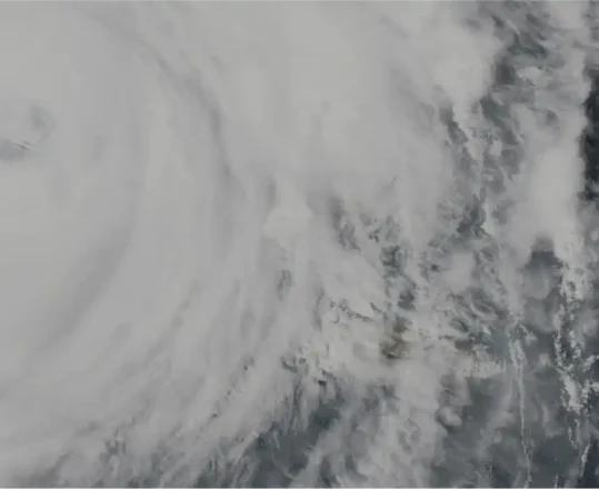 satellite view of hurricane