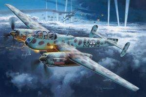 World War II, Military Aircraft, Aircraft, Military, Airplane, Germany, Luftwaffe, Night