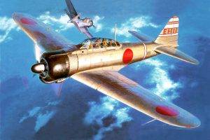 Japan, World War II, Zero, Mitsubishi, Airplane, Military, Military Aircraft, Aircraft, Japanese