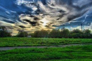 HDR, Landscape, Clouds, Sunset