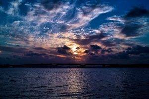 landscape, Sea, Clouds