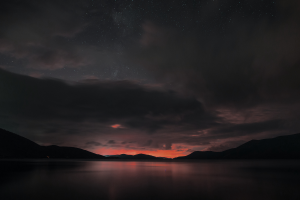 landscape, Clouds, Lake