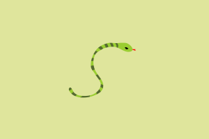 minimalism, Digital Art, Simple, Snake