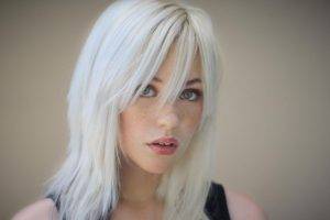 Devon Jade, White Hair, Freckles