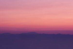 sunset, Mountain, Peaceful, Evening