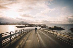 nature, Sea, Sea Eye, Road, The Road, Snow, Snow flakes, Norway, Atlantic coast road