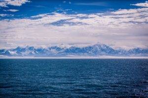 water, Nature, Sky, Clouds, Mountains