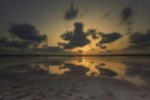 beach, Clouds, Dusk, Nature, Sea, Sky, Sunset, Water