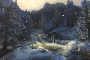 painting, Snow, The Elder Scrolls V: Skyrim, Video games