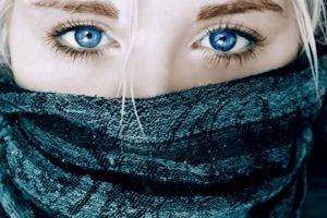 women, Blue eyes