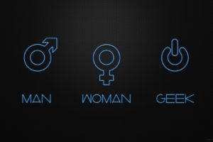 life, Minimalism, Geek, Women, Simple background, Symbols