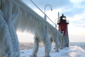 lighthouse, Ice