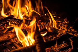 fire, Long exposure, Wood, Embers