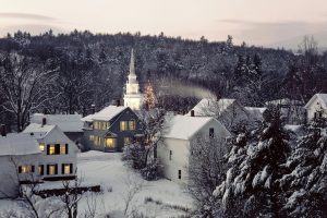 city, Snow