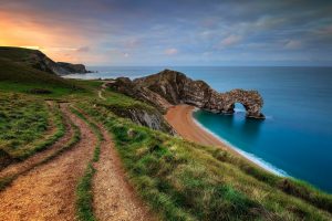 sunlight, Dirt road, Coast, Sea, Nature, Landscape