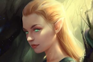 elves, Fantasy girl, Fantasy art