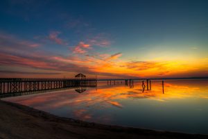 lake, Sunrise, Sky, Clouds