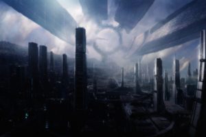 fantasy, Cityscapes, Mass, Effect, Fantasy, Art, Citadel, Science, Fiction