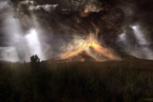 landscapes, Volcanoes, Cataclysm, Eruption