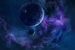 space, 3d, Art, Planet, Stars, Nebula