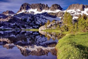 mountains, Clouds, Landscapes, Lakes, Reflections, Water, Body