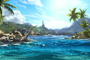 far, Cry, 3, Sea, Water, Tropics, Palma, Games, Fantasy, Landscape