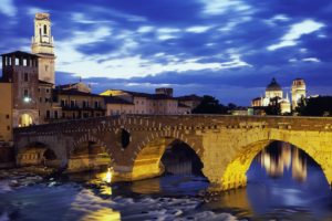 architecture, Buildings, Italy, Verona, Ponte, Pietra