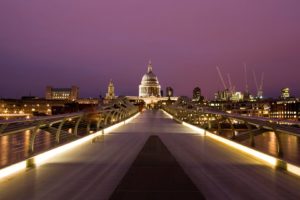 cityscapes, London, Hall, Urban, Citylights, Millennium, Bridge, St, , Pauland039s, Cathedral