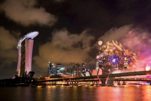 cityscapes, Night, Lights, Fireworks, Celebration, Colors