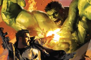 hulk,  comic, Character , The, Punisher, Artwork, Marvel, Comics