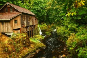 usa, Forests, Parks, Mount, Rainier, Washington, Stream, Nature, River, Mill, Grist, House, Forest, Autumn