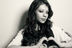 women, Michelle, Trachtenberg, Monochrome, Hearts