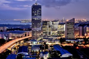 singapore, Architecture, Buildings, Skyscrapers, Roads, Bridges