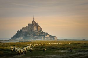 le, Mont, Saint michel, Castle, French, France, Saint, Michel, Monastery, Church, Abbey, Cathedral