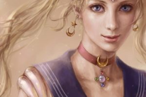 sailor, Moon, Realistic, Blonde, Girl