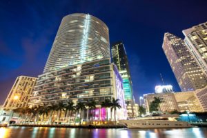 florida, Miami, Tower, Marina, Bridge, Beach, Monuments, Usa, Night, Urban, Cities, United, States, Panorama, Panoramic